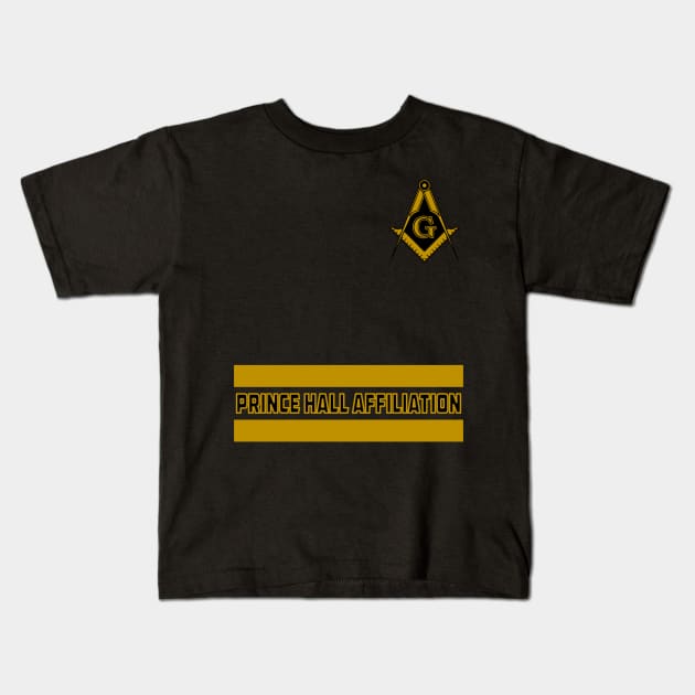 Prince Hall Masonic Apparel Kids T-Shirt by The Greek Mall